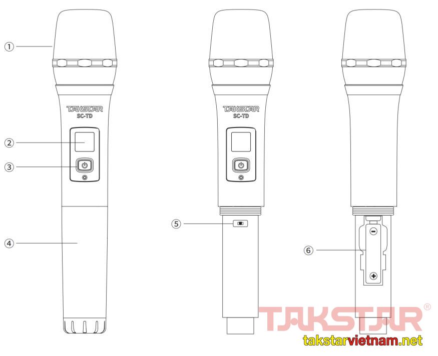 Hướng dẫn sử dụng micro không dây cầm tay SC-TD