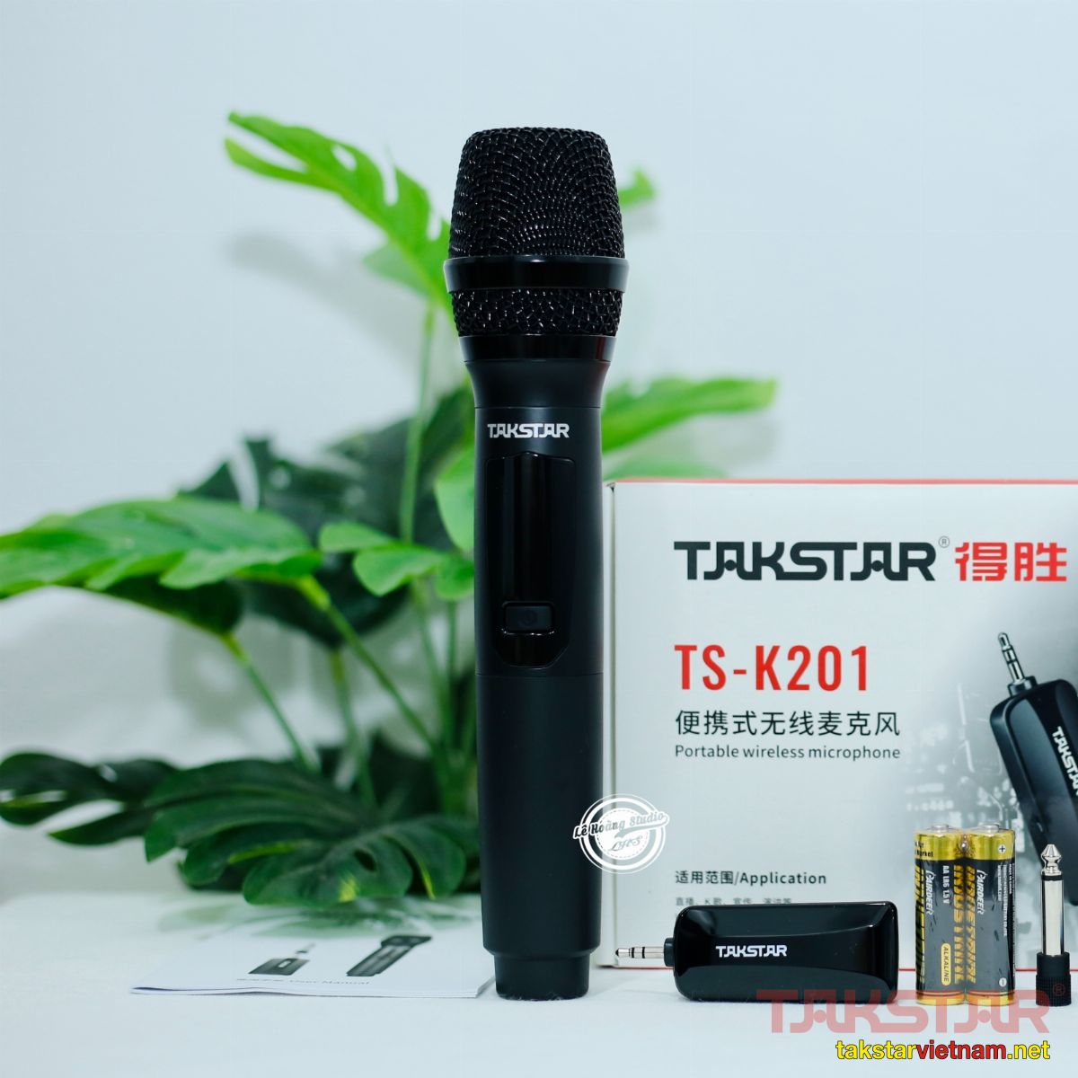 Takstar TS-K201 - Micro UHF Không Dây Cầm Tay Dùng Cho Loa Kéo, Sound Card, Amplifier 